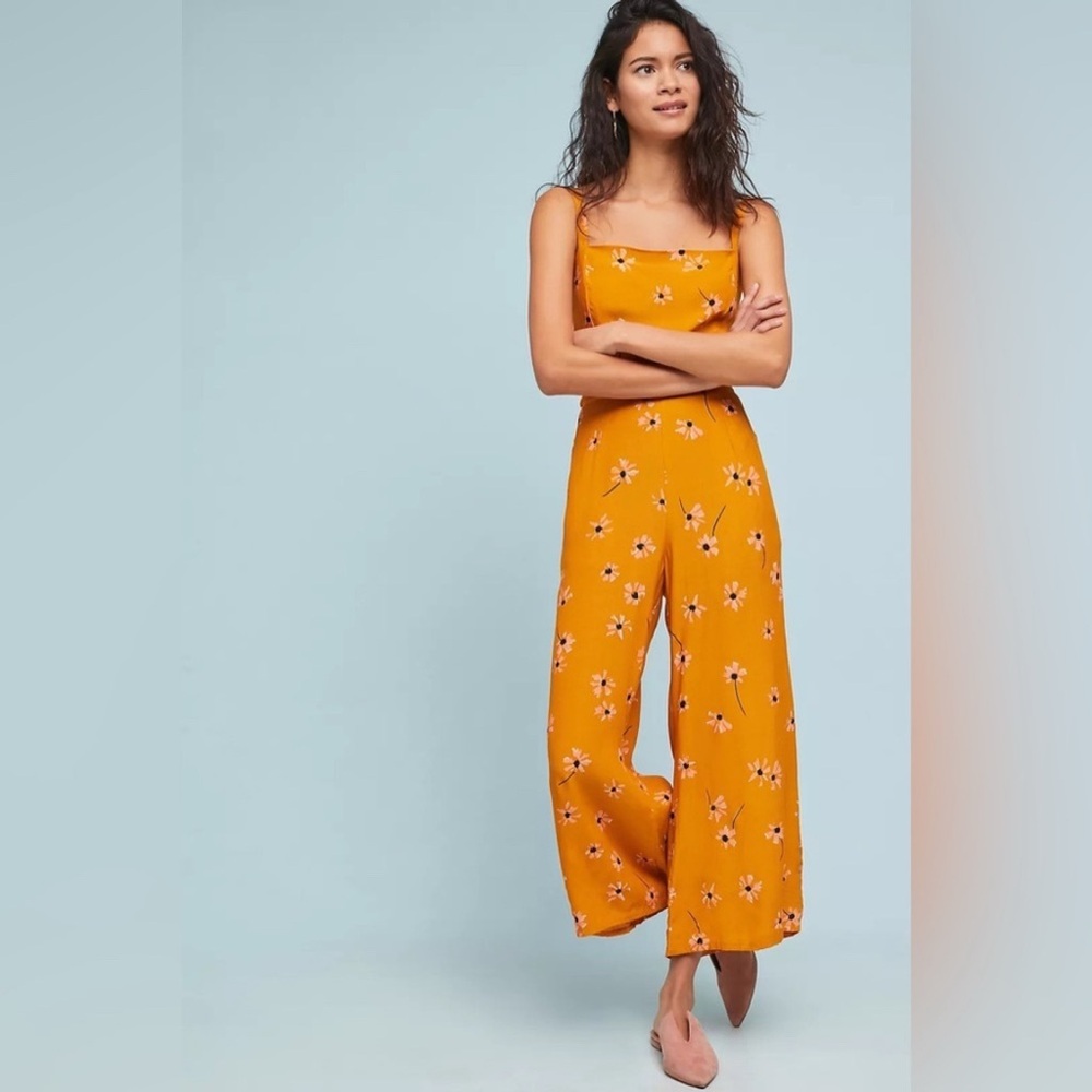 Faithfull the Brand Yellow Romper Jumpsuit Size 6